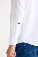 One Bull Balıksırtı Beyaz Gömlek - Görsel 2