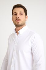 One Bull Logolu Beyaz Gömlek - Görsel 7