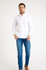 One Bull Logolu Beyaz Gömlek - Görsel 5