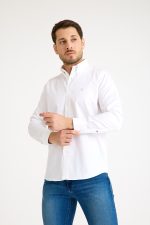 One Bull Logolu Beyaz Gömlek - Görsel 4